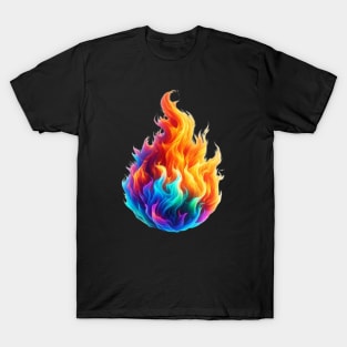 Blue Burn, Colour Fire T-Shirt